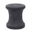 14"x16" Fiber Clay Patio Garden Stool - Dark Gray - Olivia & May: Outdoor Seating, Decorative, No Fade - 4 of 4