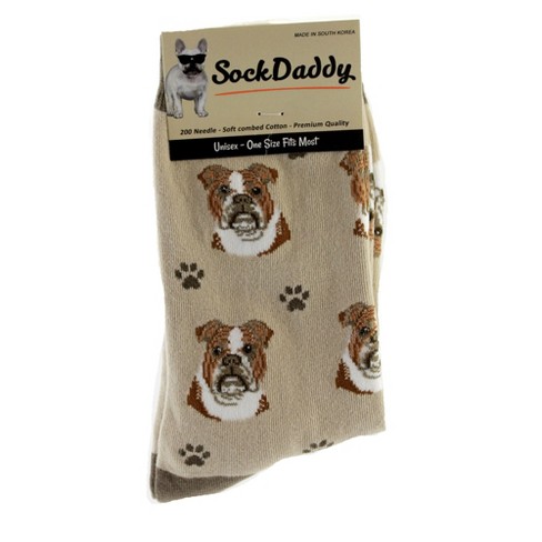 WHITE POODLE Dog Unisex Socks By E&S Pets CHOOSE SOCK DADDY, HAPPY TAILS,  LIFE IS BETTER