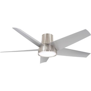 58" Minka Aire Chubby II Brushed Nickel LED Smart Hugger Fan - 1 of 4