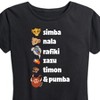 Women's - The Lion King - Simba Nala Rafiki Zazu Timon Pumba Short Sleeve Graphic T-Shirt - 2 of 4