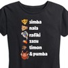 Women's - The Lion King - Simba Nala Rafiki Zazu Timon Pumba Short Sleeve Graphic T-Shirt - image 2 of 4