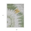 Artichoke Green And Olive Green Abstract Washable Indoor Outdoor Area Rug - 3 of 4