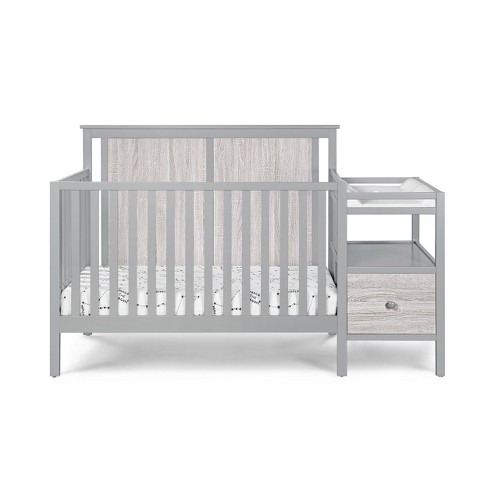 Bebe Connelly Convertible Crib And Changer Combo - Gray : Target