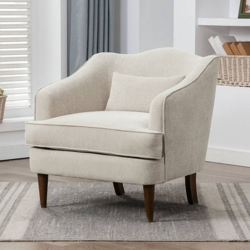 Comfort Pointe Fenton Upholstered Arm Chair Sea Oat, 3 of 13