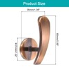 Unique Bargains Aluminum Alloy Office Decorative Wall Mounted Curtain Holdback - 2 of 4