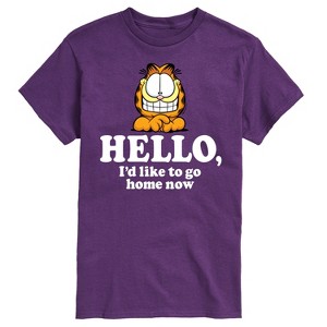 Men's - Garfield - Hello Go Home Now Short Sleeve Graphic T-Shirt - 1 of 4