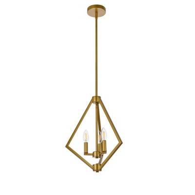 Irina Brass 3-Light Indoor/Outdoor Pendant