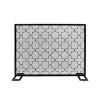 Dorothy Modern Single PanelIron Fire Screen Safety Screen Decorative Scroll Spark Guard Cover-Christopher Knight Home - 2 of 4