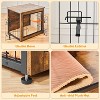 Yaheetech Industrial Multi-functional Dog Crate Furniture Wooden Dog Kennel - 4 of 4
