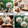 Lomsoe Squirrel Christmas Ornament Christmas Tree Ornament Christmas Gifts Ceramic Hanging Ornament Christmas Decor Funny Squirrel Lovers Gift - 4 of 4