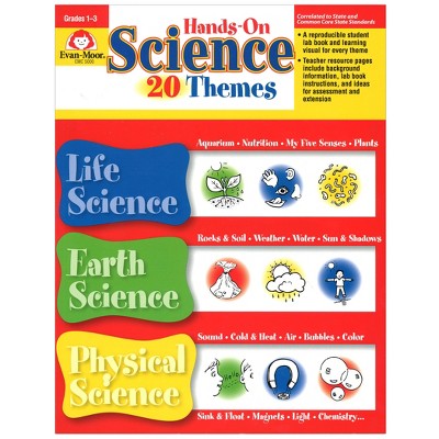 Evan-Moor Educational Publishers Hands-On Science 20 Themes Book, Grades 1-3