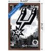 Trends International NBA San Antonio Spurs - Maximalist Logo 23 Framed Wall Poster Prints - 3 of 4