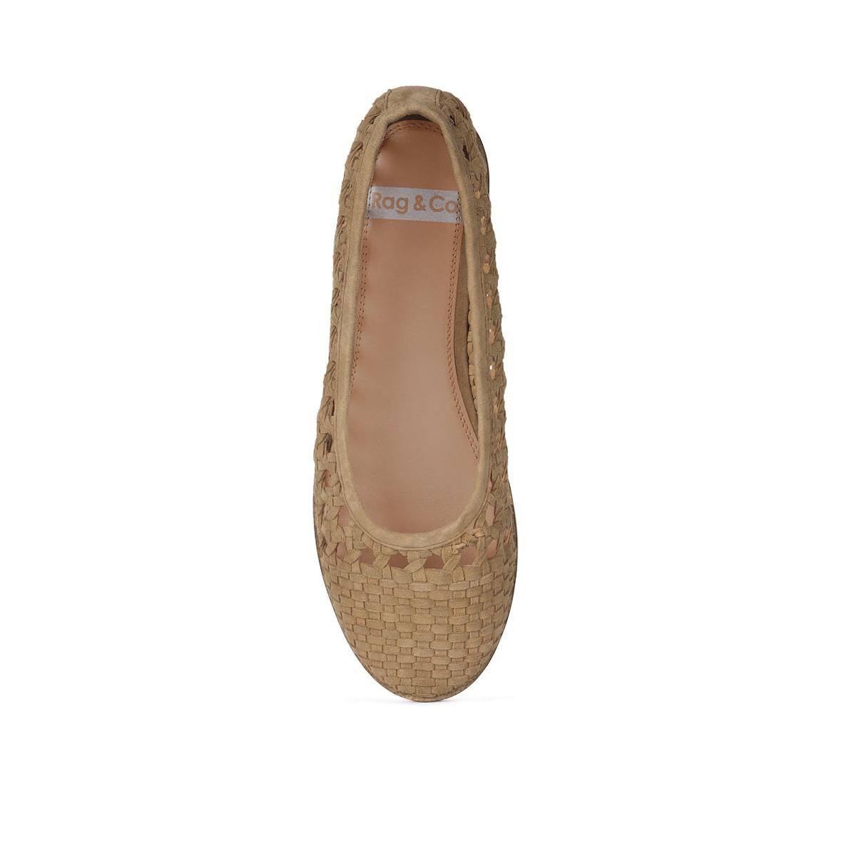 Обувь Rag & Co Womens Miyako Handcrafted Soft Suede Leather Flats 9 — фото 5