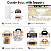 Big Dot of Happiness 70's Disco DIY 1970s Disco Fever Party Clear Goodie Favor Bag Labels Candy Bags with Toppers Set of 24 - 3 of 4