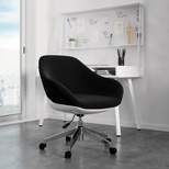 Upholstered Office Task Chair Black - Techni Mobili