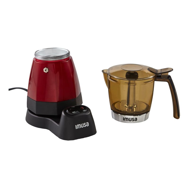 IMUSA Electric Espresso/Moka Maker Red - 6 Cup, 3 of 6