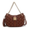 MKF Collection Solari Vegan Leather Women's Shoulder Bag Braided Chain by Mia K - 2 of 4