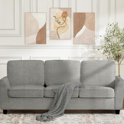 GustoWave 82" Sofa for Living Room, Modern Comfy Sofa with Medium Firm Seat Cushion, Removable Cover, Chenille Fabric Couches
