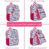 CLUB LIBBY LU Heart Love Peace Sign Graffiti Art Backpack Set for Girls, 16 inch, 6 Pieces - 4 of 4