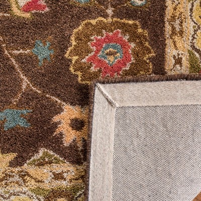 Anatolia Brown and Gold Hand Tufted Wool Runner Rug