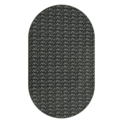 Washable Modern Braided Printed Rug Non Slip Low Pile Rug Soft Solid Throw Floor Cover Foldable Indoor Carpet for Living Room Bedroom Playroom Nursery