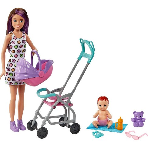 Barbie Skipper Babysitters Inc. Playset Straight Brunette Hair Target