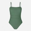 Women's Shirred Strappy Cutout One Piece Swimsuit -Cupshe - 2 of 4