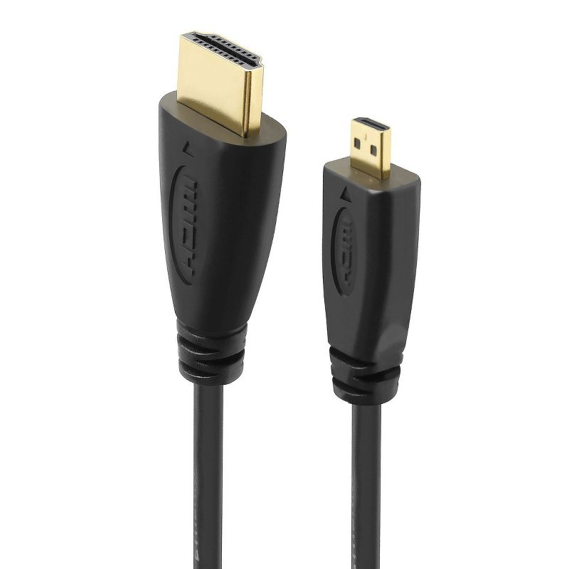 Insten 6' HDMI to Micro HDMI Cable (Type A to Type D) M/M, 4 of 5