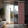 Deconovo 2 Panel Room Darkening Back Tab Window Curtains 52x84 - 3 of 4