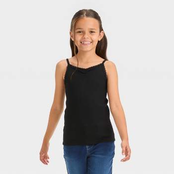 Girls\' Short Sleeve \'daisy\' Rib T-shirt - Cat & Jack™ M : Target | T-Shirts