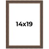 PosterPalooza | Elegant Brown Picture Frame - UV Acrylic, Foam Board Backing, Hanging Hardware - 2 of 4