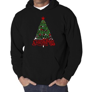 LA Pop Art Have Yourself a Merry Little Christmas - Men's Word Art Hooded Sweatshirt - 1 of 4