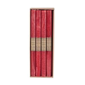 Northlight 12" Cranberry Red Traditional Cylindrical Taper Candle Box