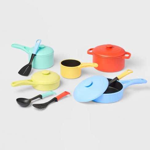 Pots Pans Set Gigglescape Play Food Toy Kitchens Pretend Kitchen Accessories Toddler Toy Target