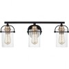Quoizel Lighting Emerson 3 - Light Vanity in  Matte Black - 2 of 4