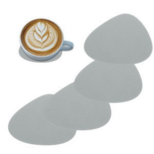 Unique Bargains Silicone Teardrop Shape Heat-Resistant Coasters 4 Pcs - 1 of 4