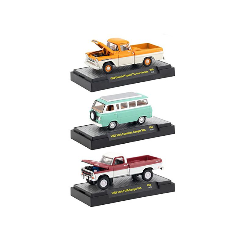 Auto Thentics 6 Piece Set Release 50 IN DISPLAY CASES 1/64 Diecast Model Cars by M2 Machines, 3 of 5