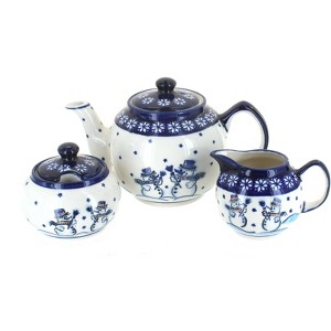 Blue Rose Polish Pottery 5960 Zaklady 3 PC Tea Set - 1 of 1