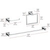 Elegant Lighting Isla 3-Piece Bathroom Hardware Set - 2 of 4
