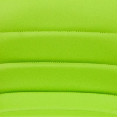 Modern Green Vinyl Adjustable Swivel Bar Stool with Chrome Base