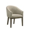 Best Master Furniture,Upholstered Barrel-Style Dining Chairs, Set of 2, Reclaimed Weather Grey - 2 of 4