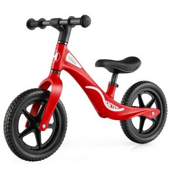 Costway Kids Balance Bike Lightweight Toddler Bicycle with Rotatable Handlebar Red/Blue