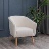 Modern Barrel Accent Chair - WOVENBYRD - 2 of 4