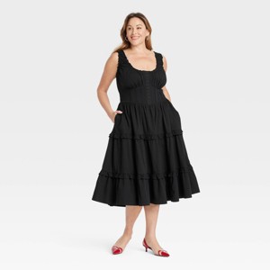 Women's Corset Midi A-Line Dress - Ava & Viv™ - 1 of 3