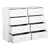 ORRD 8-Drawer Dresser with Large Fabric Drawers, White, Storage Organizer TV Stand for Bedroom, Dorm, Apartment - 2 of 4