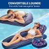 Jasonwell Ultimate 2-in-1 Pool Float Lounge, Extra Large, Inflatable Pool Float for Adults with Adjustable Backrest & Cupholder, Blue - 4 of 4