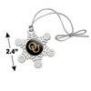 Oakland University Secondary Logo Metal Snowflake Christmas Tree Holiday Ornament - 3 of 3