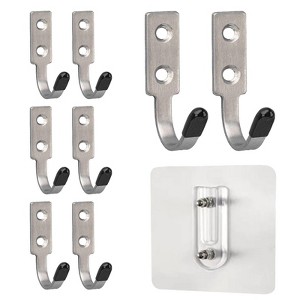 phiestina Stainless Steel Hooks, Multi-Scenario Entrance Hall Hooks for Student Schoolbags, Set of 5 - 1 of 4