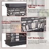SinCiDo Farmhouse Fireplace TV Stand,w/ 42"Mantelpieces&23"Free Standing Electric Fireplace Heaters,w/ Remote Control&Adjustable 3D Flame - 3 of 4