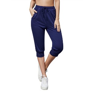 Women's Capris Casual Summer Loose Fit Pants with Pockets : Target